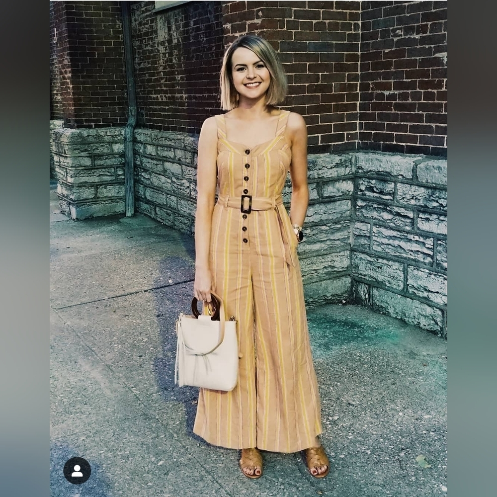 Anthropologie Wide Leg Jumpsuit